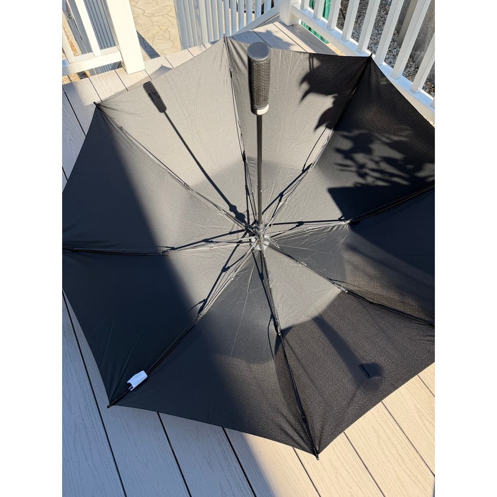 Nautica Golf Umbrella – Large 56-Inch Black Windproof Travel Umbrella
